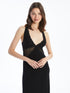 LC Waikiki V Neck Lace Detailed Strappy Women's Fantasy Nightgown